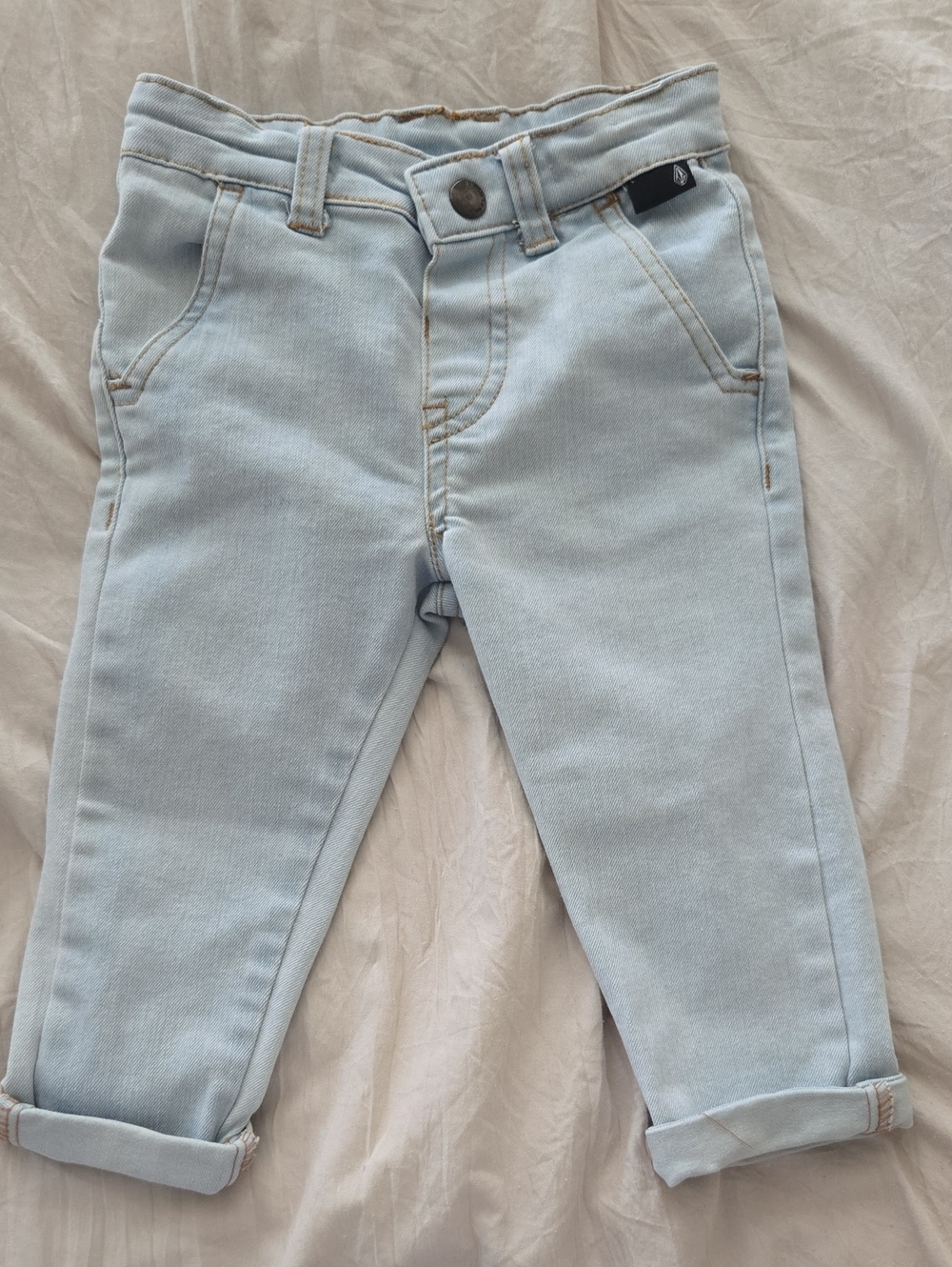 Baby Volcom Light Blue Stretch Denim Jeggings